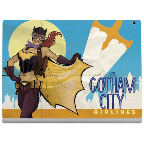 DC Comics Bombshells Batgirl- Fly Gotham City Airlines Surface Book 2 13.5in Skin